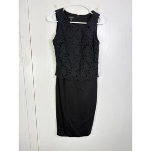 Talbots Dress Womens 2 Eyelet Lace Overlay Career Corpcore Professional Cocktail